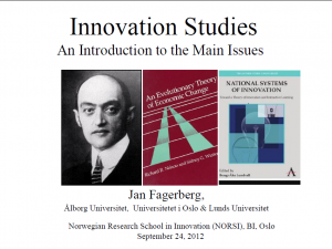 Innovation Studies -Introduction
