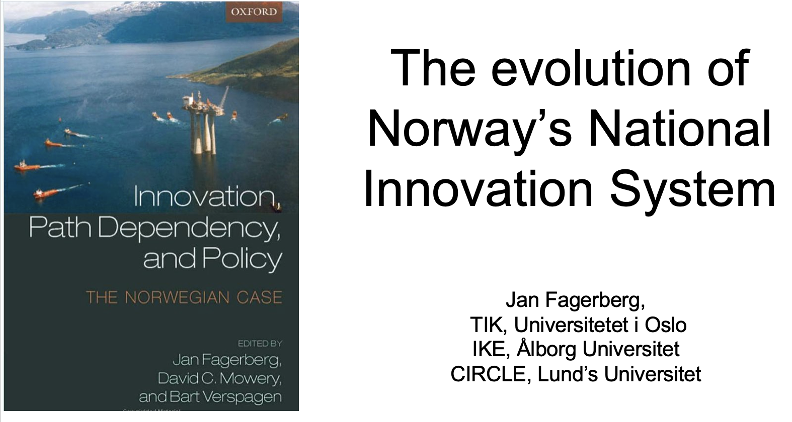 The Evolution of Norway's National Innovation System